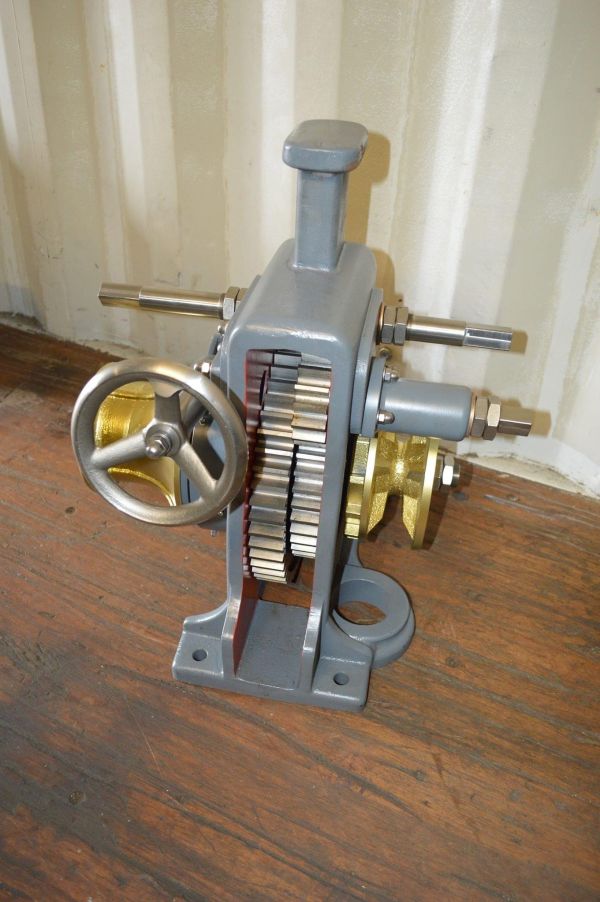 The first windlass. The original was a single ratio, but the new windlass was given dual ratios