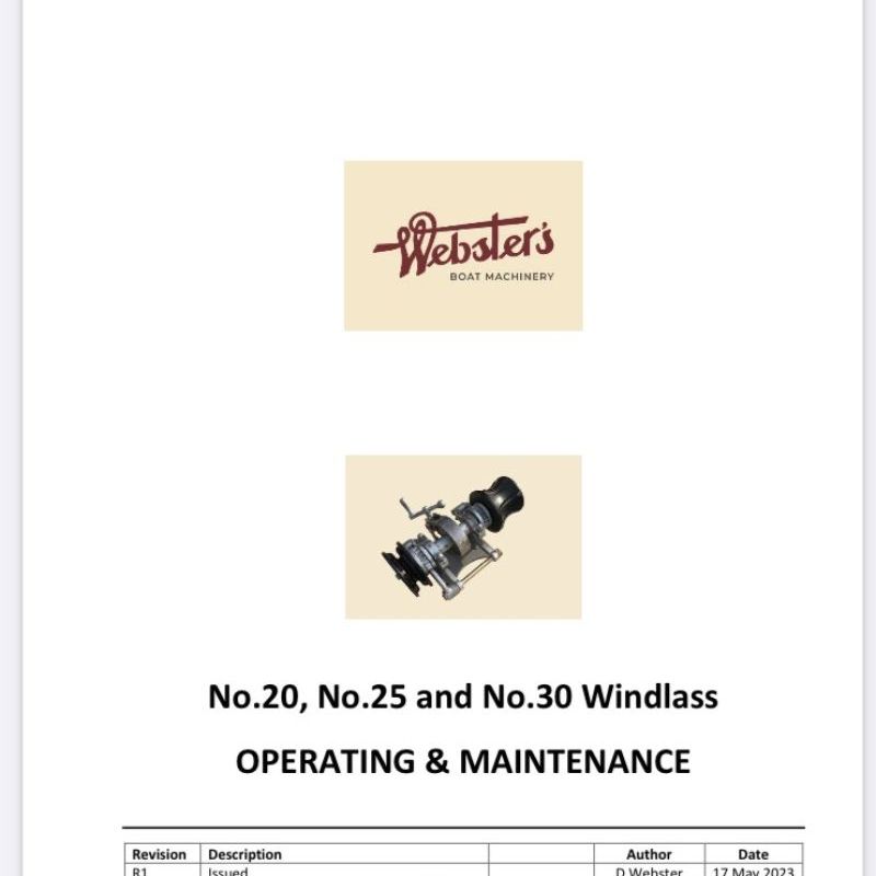 Ratchet Windlass O&M Manual
