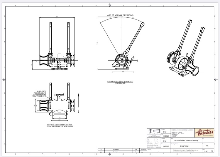 No.25 Windlass Interface Drawing