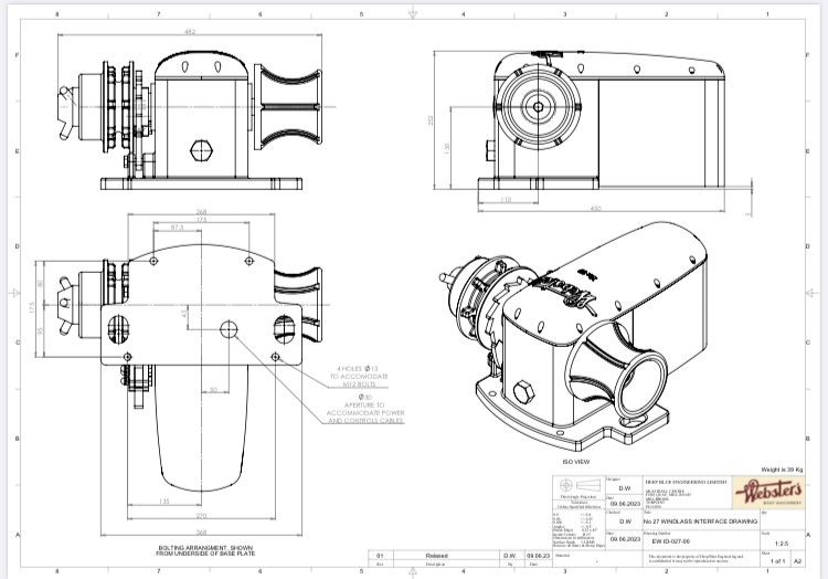 No.27 Windlass Interface Drawing