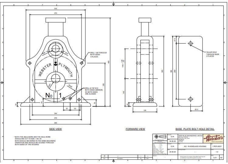 No.1 N Windlass Housing