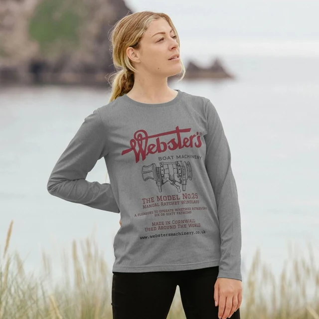 Ladies Long Sleeve T Shirt with No.25 windlass and logo front and back